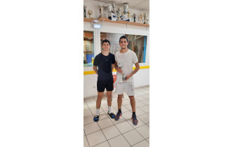 Enzo Genestoux et Adrien Richard - pour le tableau principal vainqueur Adrien Richard 6/2 - 6/4